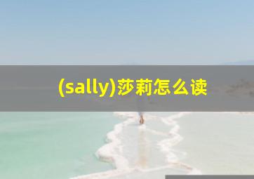 (sally)莎莉怎么读