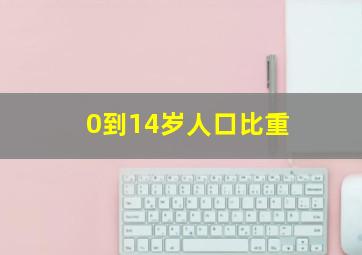 0到14岁人口比重