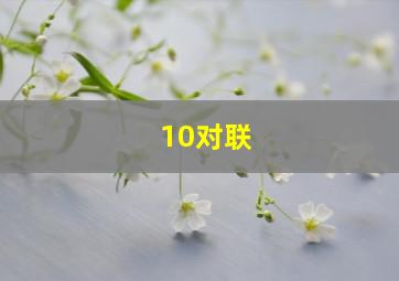 10对联