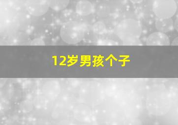 12岁男孩个子