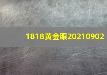 1818黄金眼20210902