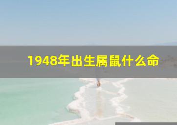 1948年出生属鼠什么命