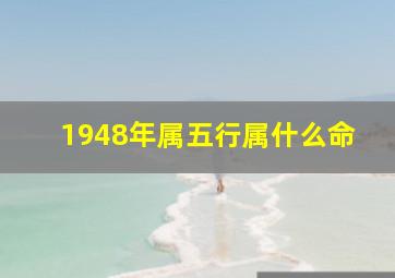 1948年属五行属什么命