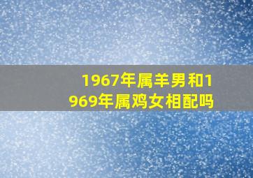 1967年属羊男和1969年属鸡女相配吗