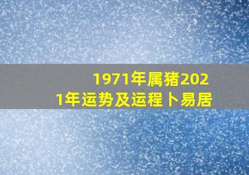 1971年属猪2021年运势及运程卜易居