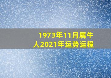 1973年11月属牛人2021年运势运程