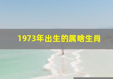 1973年出生的属啥生肖