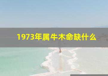 1973年属牛木命缺什么