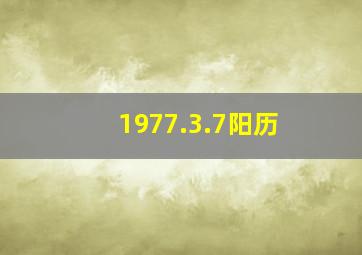 1977.3.7阳历