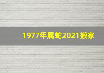 1977年属蛇2021搬家