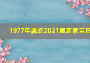 1977年属蛇2021搬新家吉日