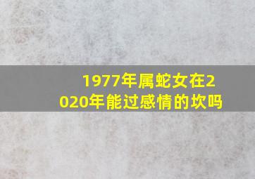 1977年属蛇女在2020年能过感情的坎吗