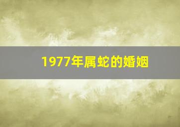 1977年属蛇的婚姻