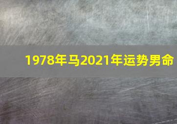 1978年马2021年运势男命