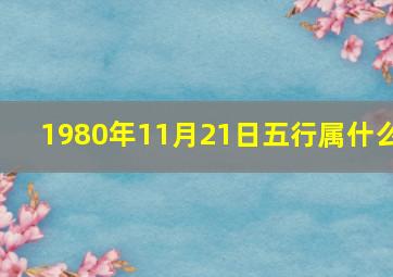 1980年11月21日五行属什么