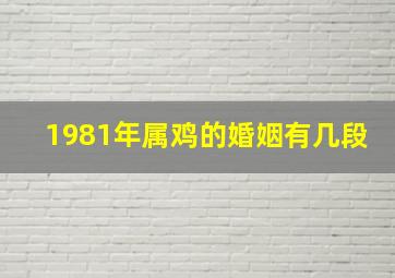 1981年属鸡的婚姻有几段