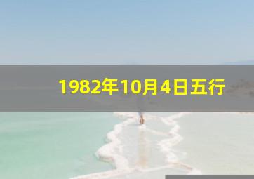 1982年10月4日五行