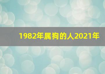 1982年属狗的人2021年