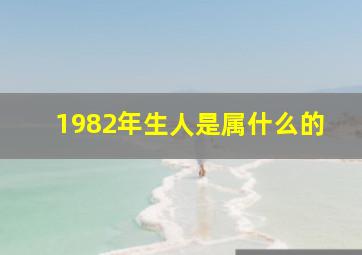 1982年生人是属什么的