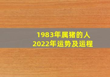 1983年属猪的人2022年运势及运程