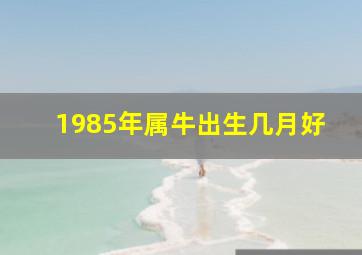 1985年属牛出生几月好