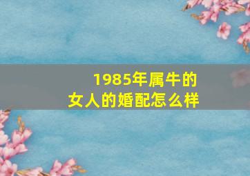 1985年属牛的女人的婚配怎么样