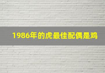 1986年的虎最佳配偶是鸡