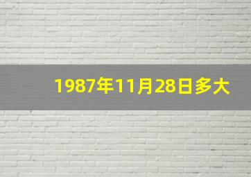 1987年11月28日多大