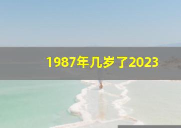 1987年几岁了2023