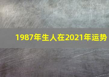 1987年生人在2021年运势