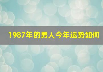 1987年的男人今年运势如何