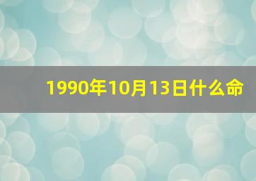 1990年10月13日什么命