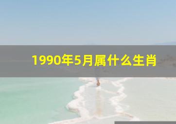 1990年5月属什么生肖