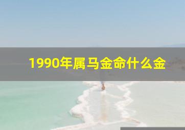 1990年属马金命什么金