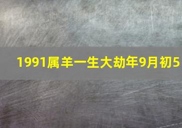 1991属羊一生大劫年9月初5