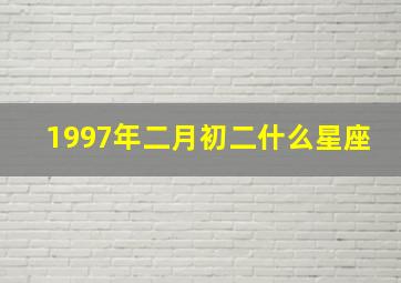 1997年二月初二什么星座