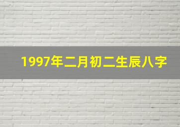 1997年二月初二生辰八字