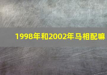 1998年和2002年马相配嘛