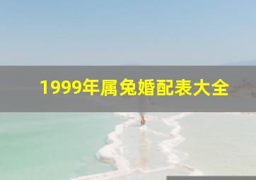 1999年属兔婚配表大全