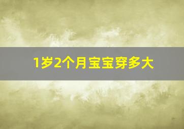 1岁2个月宝宝穿多大