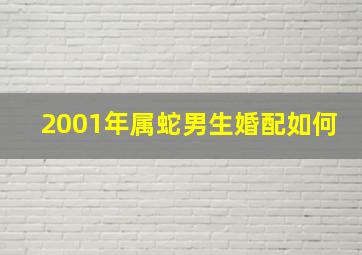 2001年属蛇男生婚配如何