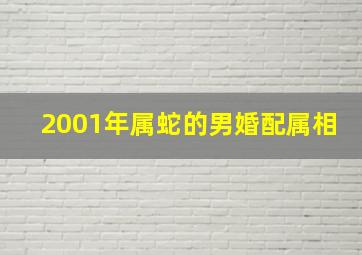 2001年属蛇的男婚配属相