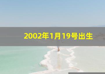 2002年1月19号出生