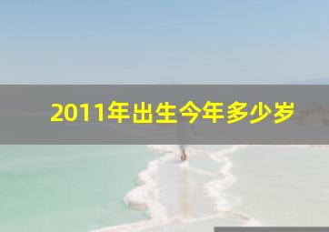 2011年出生今年多少岁