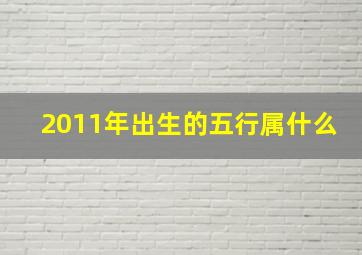 2011年出生的五行属什么