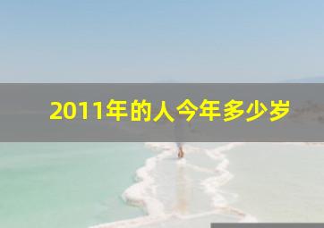 2011年的人今年多少岁