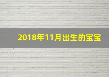 2018年11月出生的宝宝