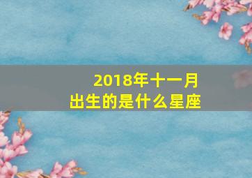 2018年十一月出生的是什么星座