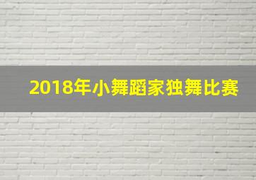 2018年小舞蹈家独舞比赛