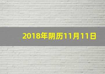 2018年阴历11月11日